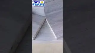 HOW to Measure & Cut  any Corner on Flooring & TiLe  part   5  #shorts