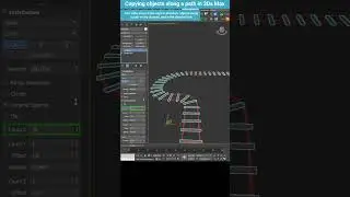 Distribute Objects Along a Path in 3ds Max &ndash; Easy Method with Array Modifier #shorts #3dsmax #tips
