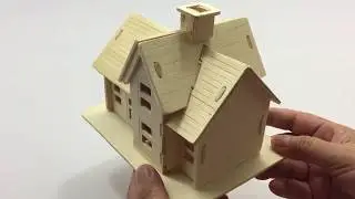 DIY Miniature Country Station ~ Woodcraft Construction Kit