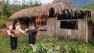 The kind poor old lady gave her abandoned house to the homeless girl.