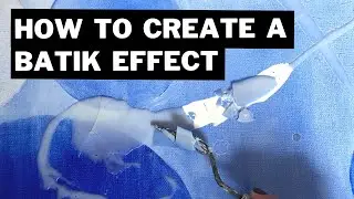 Oil Painting Tutorial - How to Create a Batik Effect #batik #oilpaintingtutorial