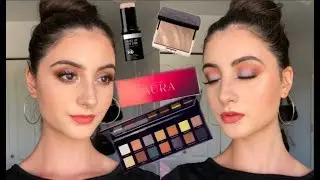 GRWM | Bad Habit Aura Palette | Lilac Coral Eye Look, Dewy Summer Tutorial