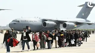 IAF flight carrying students evacuated from Ukraine's Sumy lands in Delhi