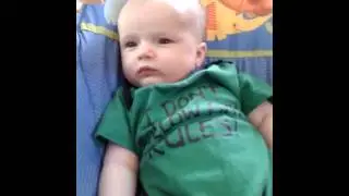 Hilarious pooping baby!