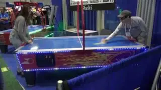 Gold Flare Plus & Elite Air Hockey Tables by Gold Standard Games (IAAPA 2017)