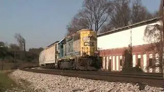 CSX 6100 departs Fowler Junction with CSX Y111