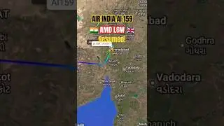FLIGHT RESUMED! Air India AI159 Ahmedabad to London | Route Map Update 🇮🇳✈️🇬🇧#aviation #shorts