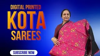 Digital printed Kota Sarees by Anitha Reddy \\ Trends block prints \\