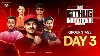 Thug Invitational 2024 | Group Stage D3 | BGMI | Ft. IQOOSouL, Gods Reign, Mogo Esports etc