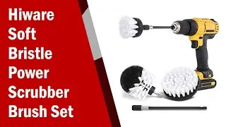 Hiware Soft Bristle Power Scrubber Brush Set - 4 pcs