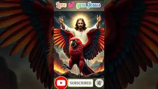 Jesus Christ vs devil parrot #jesus #jesuschrist #god #shorts