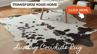 Natural Spotted Cowhide Rug for Modern & Western Homes