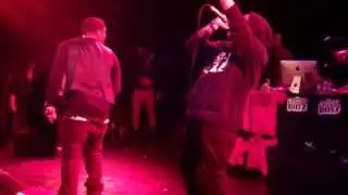 Kyle Massey and his brother Chris Massey performing live at the ROXY in LA