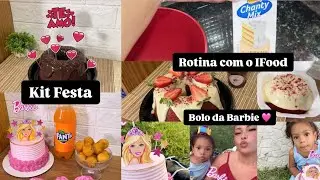 VLOG | Pedidos no IFOOD | Bolo em Chantininho |Reposição de estoque | Bolo BARBIE 🩷