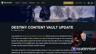 Bungie Is REMOVING Tangled Shore! *WITCH QUEEN NEWS*