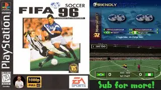 FIFA Soccer 96 &ndash; Brazil vs Nigeria | Classic PS1 (PlayStation 1) Football Gameplay FULL HD