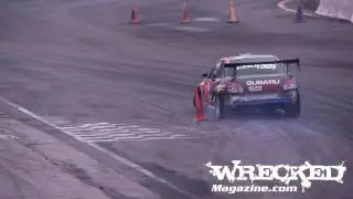 Stephan Verdier Crashes at Wall Speedway - Formula Drift