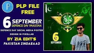 How To Make 6 September Poster in Pixellab | 6 September flex Design | by Zia Edit's