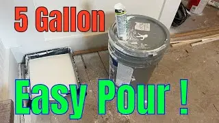 How to easy pour a 5 gallon bucket?!!! (NO MESS!)