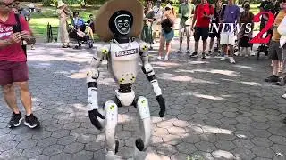 Preview of &ldquo;28M Headlines&rdquo; of Jake the Rizzbot showing off its Daily Life as Humanoid-Central Park.