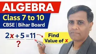 One Variable Linear Equations | Class 6&ndash;7 Maths | Easy Algebra Problems with Solution