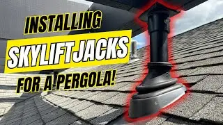 WE CUT THROUGH THE ROOF?! 🫣😱 Installing SkyLifts for a PERGOLA!