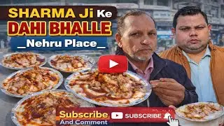 Sharma Ji&rsquo;s World Famous Super Soft Dahi Bhalla 😍 | Delhi Street Food Nehru Place #ytshorts #shorts 