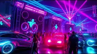 🔥 CYBERPUNK NEON CAR MEET x EDM BASSLINE FESTIVAL 🔊 | Futuristic Rides, Beats & Blasters! 🚗⚡