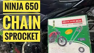 Kawasaki Ninja 650 Chain Sprocket change  | Ninja 650 Rolon Sprocket | Kawasaki Ninja Chain kit