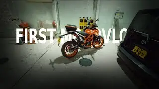 Duke 390 Tire Pressure Check - First Motovlog