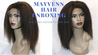 Mayvenn hair unboxing and highlight tutorial