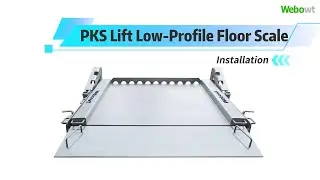 WEBOWT PKS Lift Low Profile Stainless Steel Floor Scale Installation
