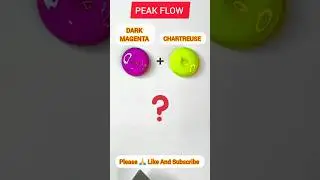 Epic Color Mix: Dark Magenta + Chartreuse!😴#shorts #darkmagenta #satisfyingvideo