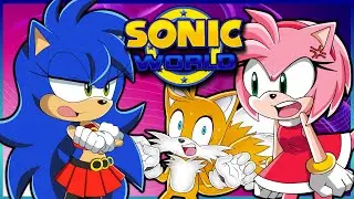 Sonica VS Amy | Tails Plays Sonic World (Female Sonic Mod)