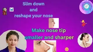 Get Slim Nose👃 wing , nose bridge massage, lift your nose Naturally, Get high sharp Beautiful nose 🎉