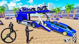 US Police Limo Car Transporter Truck Games - Android Gameplay