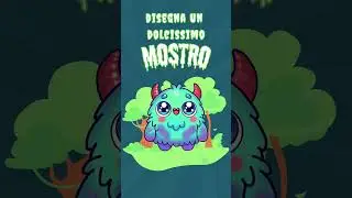 Disegna un MOSTRICIATTOLO SUPER CUTE! 👾💖 #disegnofacile #comedisegnare #tutorialdisegno #art