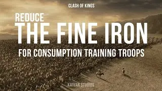 Clash of kings | Reduce the fine iron for consumption training troops