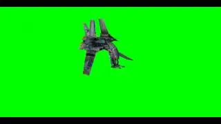 Free green screen animation space ship  flyby HD