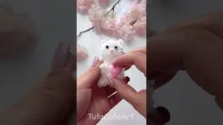 DIY teddy bear keychain 🐻&zwj;❄️🩷