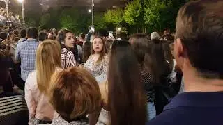 Ensayos alarde Irun 2018, Diana de la Banda en la Plaza del Ensanche