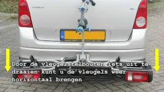 MovaNext fietsendrager / instructie voor het afstellen op een dunne trekhaakhals