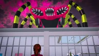 There's Horror Secret Place Mccqueen Crapy Spider monster at High School ||Sakura School Simulator