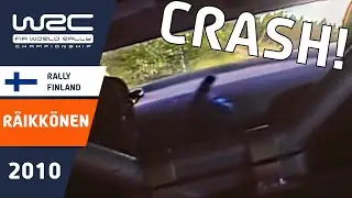 R&Auml;IKK&Ouml;NEN onboard CRASH Rally Finalnd 2010 Kimi Crashes, Rally Fans help!