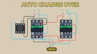 AUTOMATIC CHANGE OVER SWITCH FOR GENERATOR WITH TIMER DELAY
