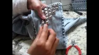 DIY: Easy Quick Way To Stud A Denim Jacket!