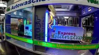 Carwash Bus Truck Waschstrasse Messe modellbau hobby spiel Leipzig 10 2017 4k