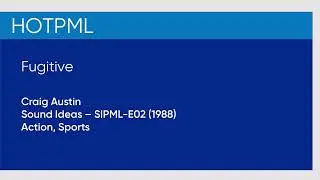 Fugitive - Craig Austin | Sound Ideas (SIPML-E02, 1988) [Full Track] - HOTPML #552