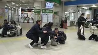あれから2年　20240101 16時すぎ　発生時の新潟・長岡駅構内の様子　