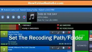 Using The Recorder In RadioDJ v2003
